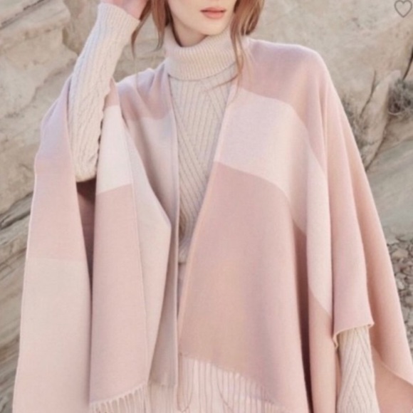 Soia & Kyo Fringe Colorblock  Scarfigan - Picture 3 of 8